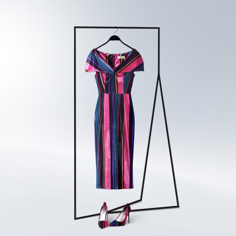 Đầm Katosa Nhung Trễ Vai Body-TPSXD110823