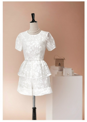 Set Katosa Organza Tơ Hoa-KTS32102242