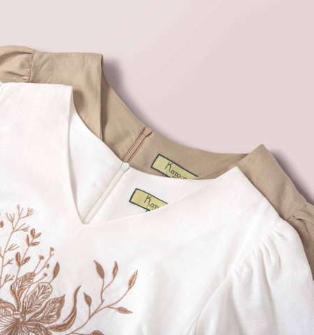 Đầm Katosa Linen Thêu-KTS32202241