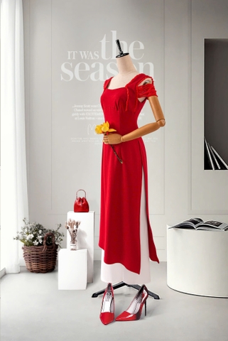 Áo Dài Mentosa Cutcup-MTS206012501