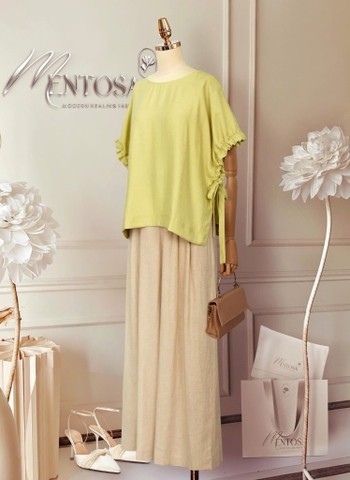 Áo Mentosa Blouse Boho Linen Crepe-AMTS260825D1