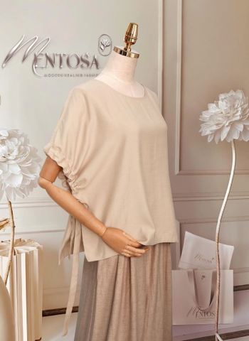 Áo Mentosa Blouse Boho Linen Crepe-AMTS260825D1