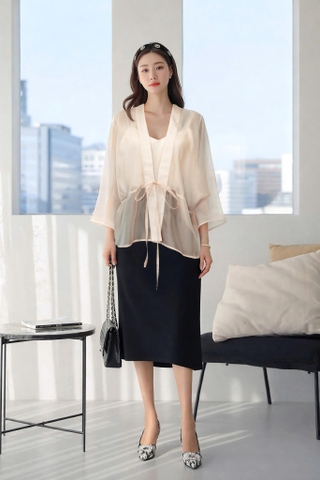 Áo Choàng Mentosa Buộc Dây 2 Màu-KMTS130925L1