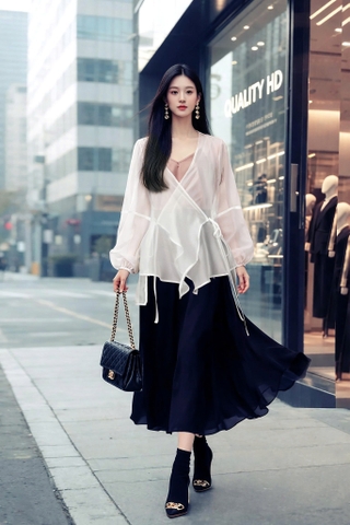 Áo Khoác Mentosa Dáng Rủ Nhẹ 2 Màu-ATMTS061025L1