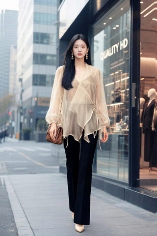 Áo Khoác Mentosa Dáng Rủ Nhẹ 2 Màu-ATMTS061025L1