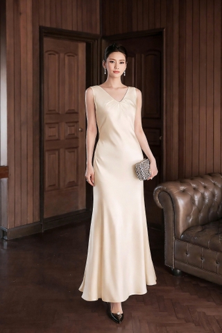 Đầm Lụa Mentosa Dài Dáng Slip 2 Màu-DLMTS271025L1