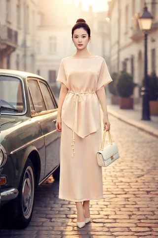 Set Lụa Mentosa Thắt Dây 2 Màu-SMTS120925L1