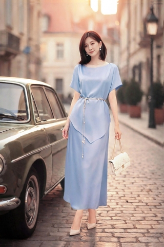 Set Lụa Mentosa Thắt Dây 2 Màu-SMTS120925L1