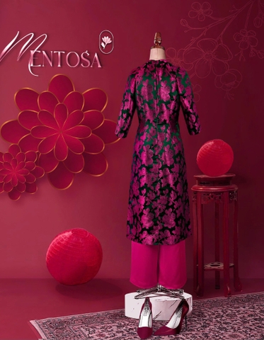 Set Áo Dài Hoa Gấm Tô Châu Mentosa 4 Màu-ADMTS200126L1