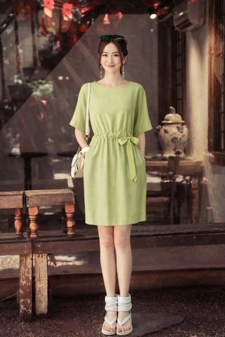Đầm Mentosa Linen Thắt Eo 3 Màu-DMTS130925L1