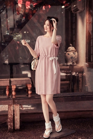 Đầm Mentosa Linen Thắt Eo 3 Màu-DMTS130925L1