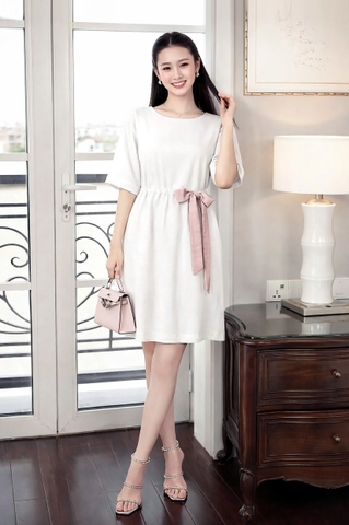 Đầm Mentosa Linen Thắt Eo 3 Màu-DMTS130925L1