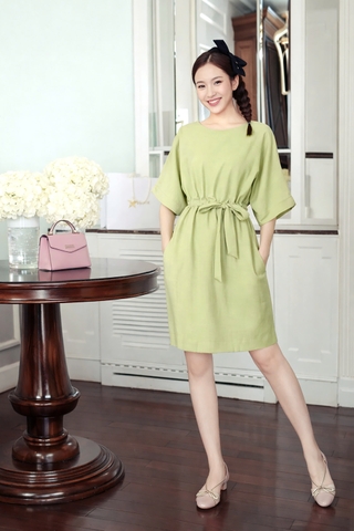 Đầm Mentosa Linen Thắt Eo 3 Màu-DMTS130925L1