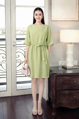 Đầm Mentosa Linen Thắt Eo 3 Màu-DMTS130925L1