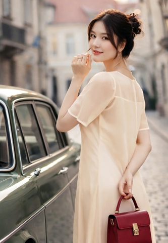 Set Đầm Tơ Mây Mentosa-DMTS231025L1