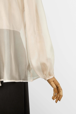 Áo Tơ Mentosa Dáng Peplum-ATMTS240925L1