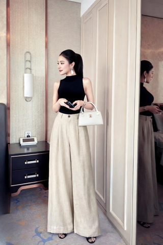 Quần Mentosa Cạp Cao Xếp Ly-QMTS120925L1