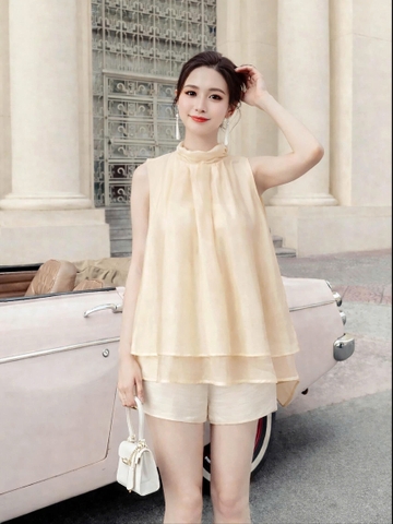 Áo Lụa Nude Cape Katosa-AMTS261125L1