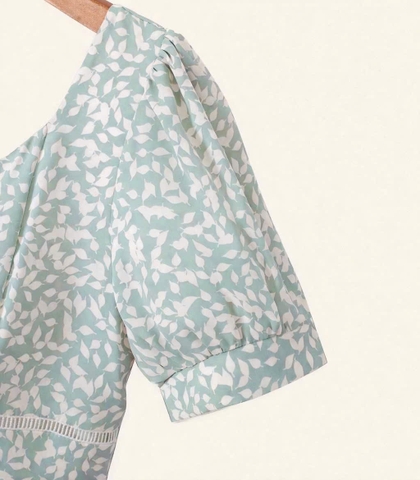 Đầm Midi Phối Họa Tiết-TPSRMD250326