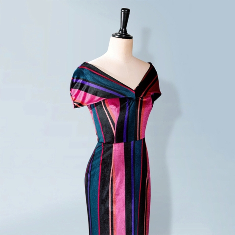 Đầm Katosa Nhung Trễ Vai Body-TPSXD110823