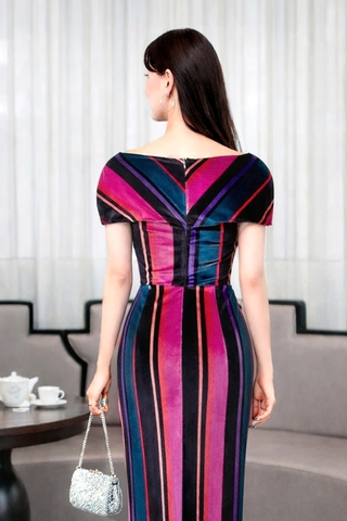 Đầm Katosa Nhung Trễ Vai Body-TPSXD110823