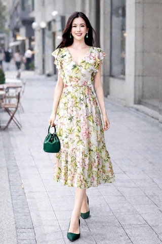 Đầm Katosa Hoa Hồng Giấy-TPSXD250623