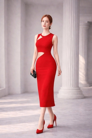 Đầm Mentosa Dạ Hội Sát Nách Phối Lưới - K1M11150120