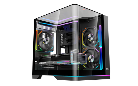 VỎ CASE MIK G8 NOVA M BLACK (MÀU ĐEN/ M-ATX/ KÍNH CONG/ LED ARGB)