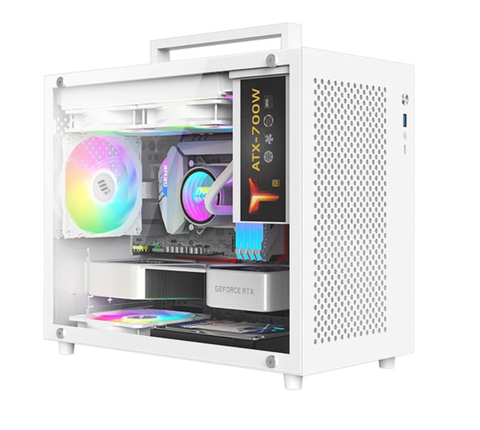 VỎ CASE MÁY TÍNH METALFISH S9 WHITE (MÀU TRẮNG/ MAINBOARD M-ATX/ NGUỒN ATX)