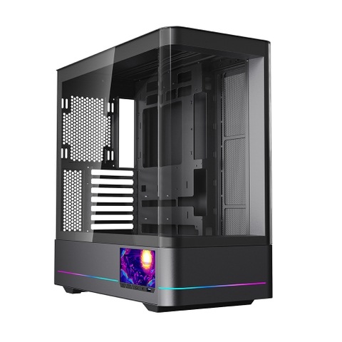 VỎ CASE JUNGLE LEOPARD AC-02 BLACK (KÍNH CONG/ MÀU ĐEN/ KHÔNG KÈM FAN/ MÀN LCD HIỂN THỊ)