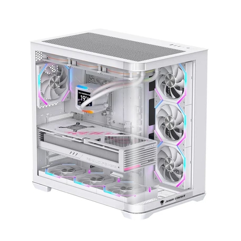 VỎ CASE JUNGLE LEOPARD AC-01 WHITE (KÍNH CONG/ MÀU TRẮNG/ KHÔNG KÈM FAN)