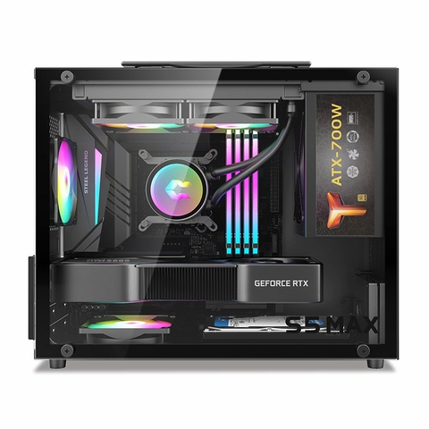 VỎ CASE METALFISH S5 MAX V20 BLACK (MÀU ĐEN/ M-ATX/ MẶT HÔNG KÍNH CƯỜNG LỰC)