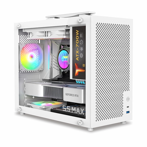 VỎ CASE METALFISH S5 MAX V20 WHITE (MÀU TRẮNG/ M-ATX/ MẶT HÔNG KÍNH CƯỜNG LỰC)