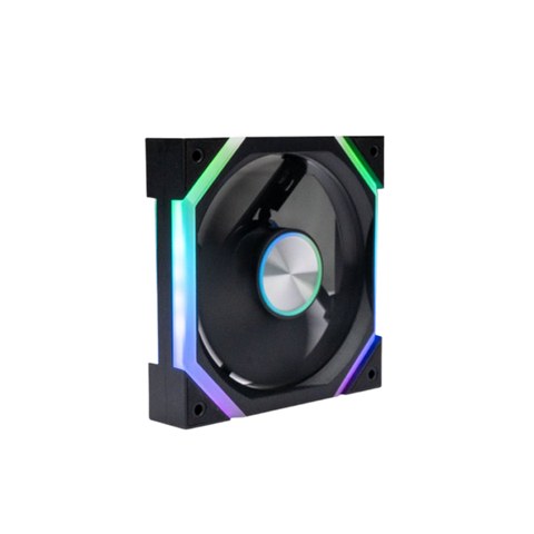 Quạt tản nhiệt JUNGLE LEOPARD GALAXY RS BLACK ARGB (MÀU ĐEN/ CÁNH XUÔI)