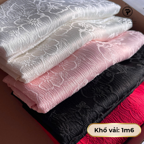 Vải Gấm Hoa Đôi