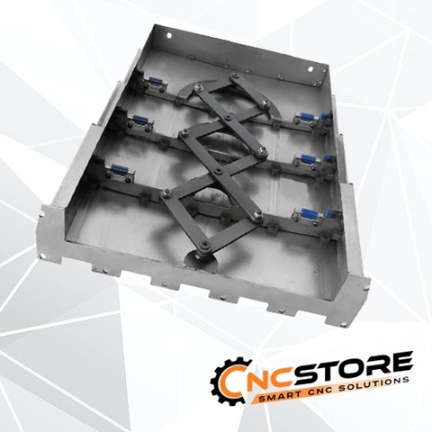 Chắn bụi thép không gỉ, chắn bụi máy CNC, chắn bụi ray trượt