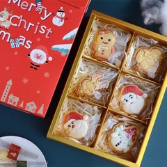 Bộ túi hộp đựng bánh 6 ngăn Merry Christmas