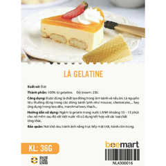 Lá Gelatine 36g