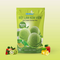 Bột làm kem viên vị trà xanh Benuscream 100g