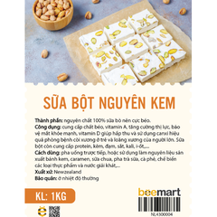 Sữa bột nguyên kem Newzealand 1kg