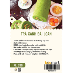 Bột trà xanh Đài Loan 20g