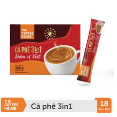 Cà Phê sữa đá hòa tan đậm vị Việt The Coffee House (18 gói x 16g)