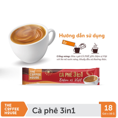 Cà Phê sữa đá hòa tan đậm vị Việt The Coffee House (18 gói x 16g)