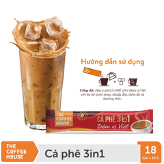 Cà Phê sữa đá hòa tan đậm vị Việt The Coffee House (18 gói x 16g)