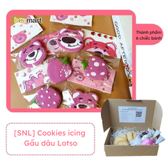 [SNL] Cookies icing hình Gấu dâu Lotso