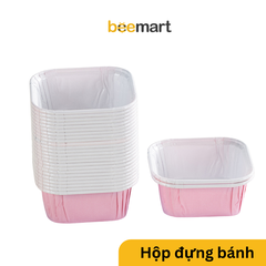 Hộp giấy đựng bánh vuông (nướng được) 8,5x4,5cm [Mẫu mới 2024]