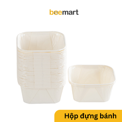 Hộp giấy đựng bánh vuông (nướng được) 8,5x4,5cm [Mẫu mới 2024]