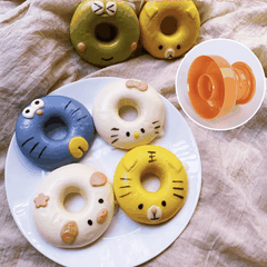 Set 3 khuôn bánh bao tạo hình donut