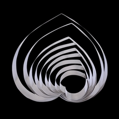 Khuôn ring mousse tim 18cm