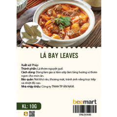 Lá nguyệt quế - bay leaves 10g